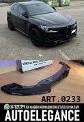 ALFA ROMEO STELVIO SPLITTER DE PARE-CHOCS AVANT NOIR BRILLANT LOOK RS