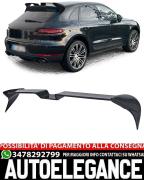 SPOILER TETTO ADATTO PER PORSCHE MACAN 2014+ LOOK SPORTIVO NERO LUCIDO