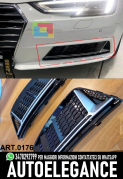 AUDI A4 B9 2015+ GRIGLIE FENDINEBBIA PER PARAURTI STANDARD NIDO D'APE RS4