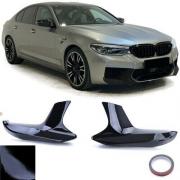 Becquet de séparation d'angle avant noir brillant adapté à la BMW M5 F90