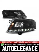 FARI ALLO XENO TRUE DRL BLACK per AUDI A6 C6 04.04-08