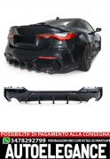 Diffusore posteriore Performance Nero lucido adatto per BMW Serie 4 G22 G23 420