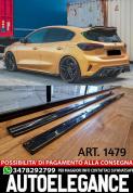 SOTTO MINIGONNE ADATTE PER FORD FOCUS MK4 2019+ NERO LUCIDO LOOK SPORTIVE