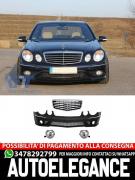 Paraurti anteriore adatto per Mercedes W211 Classe E (2006-2009) e  griglia