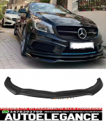 SPLITTER FRONT APRON SPOILER LIP FOR MERCEDES W176 AMG Line GLOSS BLACK