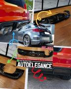 DIFFUSORE ADATTO PER AUDI A3 8V 2012-2016 SLINE LOOK RS3 2SX NERO LUCIDO