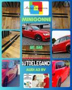 SOTTO MINIGONNE ADATTE PER AUDI A3 8V SPORTBACK 2012-2020 SLINE S3 NERO LUCIDO