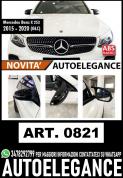 CALOTTE SPECCHIETTI PER MERCEDES GLC X253 C253 LOOK BATMAN NERO LUCIDO ADESIVE