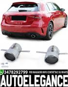 TERMINALI CROMATI LOOK SPORTIVO ADATTI PER MERCEDES CLASSE A W177