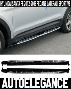 HYUNDAI SANTA FE III 2012-2016 COPPIA PEDANE LATERALI SOTTO PORTA