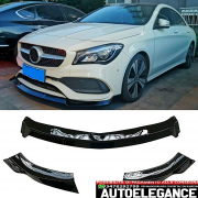 Spoilerlippe Frontlippe SCHWARZ für Mercedes W117 c117 x117 13-16 Spoilerschwert