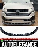 SPLITTER ANTERIORE ADATTO PER VW TRANSPORTER T6.2 2020+ NERO LOOK SPORTIVO