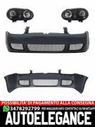 Paraurti anteriore con fari neri adatto per VW Golf IV 4 MK4 (10.1997-09.2003)