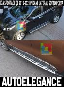 PEDANE LATERALI KIA SPORTAGE QL 2015-2021 SOTTO PORTA ALLUNINIO E PVC ..-