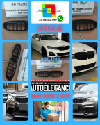 GRIGLIA ADATTA PER BMW SERIE 3 G20 G21 2018-2022 DOPPIA FASCIA LOOK NERO LUCIDO