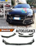 AUDI TT 8J 2006-2014 SPLITTER DE PARE-CHOCS AVANT LOOK NOIR BRILLANT RS - 3P -