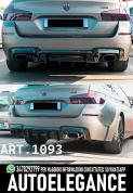 DIFFUSORE ADATTO PER BMW F10 F11 MSPORT LOOK M5 HIGH PERFORMANCE NERO LUCIDO
