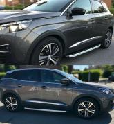 PEDANE LATERALI PEUGEOT 3008 SOTTO PORTA ANTISCIVOLO NERE - NEW