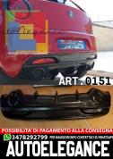 DIFFUSORE ALFA ROMEO MITO SOTTO PARAURTI POSTERIORE DAM NERO LUCIDO SPORT 0151 M