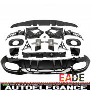 paraurti posteriore diffusore terminali scarico per mercedes classe a w177-mostr