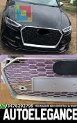 GRILLE AVANT AUDI A3 8V 2016+ GRILLE FACELIFT RS3 NID D'ABEILLE ARGENT