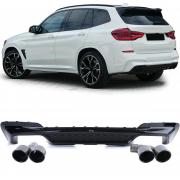 Difusor Trasero Sport Rendimiento Negro Adecuado BMW X3 G01 De