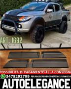 PROTEZIONE PORTIERE ADATTE PER MITSUBISHI TRITON L200 2015+ LOOK NERO OPACO