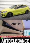 SOTTO MINIGONNE ADATTE PER BMW SERIE 1  F40 MSPORT NERO LUCIDO LOOK SPORTIVO