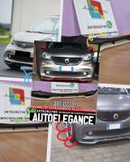 SOTTO PARAURTI ADATTO PER SMART 453 ABS LOOK BRABUS DESIGN GREZZO