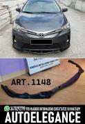 SPLITTER ANTERIORE ADATTO PER TOYOTA COROLLA 13-16 NERO LUCIDO