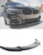 SPOILER SOTTO PARAURTI ANTERIORE PER BMW SERIE 5 F10 F11 SPLITTER NERO LUCIDO