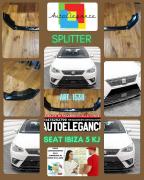 SPLITTER ADATTO PER SEAT IBIZA 5 KJ 2017+ STANDARD LOOK FR NERO LUCIDO V2