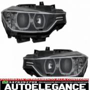fari a led drl angel eyes con proiettore adatto per bmw serie 3 f30 f31 (2011-20