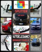 LÉPARATEUR 3 PIÈCES ADAPTÉ À RENAULT CLIO 4 LOOK NOIR BRILLANT DESIGN SPORTIF