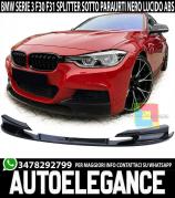 BMW SÉRIE 1 E81 E87 E82 E88 M1 LAME DE PARE-CHOCS AVANT BRILLANT NOIR