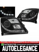 FARI PER OPEL VECTRA C 04.02-08.05 TRU DRL NERO XENON D2S