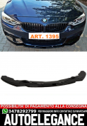 SPLITTER ANTERIORE ADATTO PER BMW SERIE 4 F32 F33 F36 NERO LUCIDO SPOILER