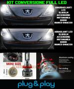 Peugeot 206+Plus Set LED Ampoules Feux + Croisement 16.000LUMEN