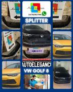 SPLITTER ADATTO PER VW GOLF 8 STANDARD LOOK NERO LUCIDO V1 DESIGN SPORTIVO