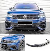 VW TIGUAN II AD1 SPLITTER DE PARE-CHOCS AVANT LOOK NOIR BRILLANT RS MK2