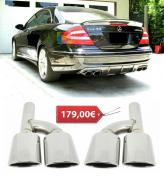 Mercedes Benz CLK W209 2002-2010 Anschlüsse Von Auspuffanlage Isportivi Look 55
