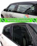 FIAT 500L 2012+ KIT 4 DEFLETTORI ARIA FINESTRINI ANTITURBO IN ABS