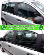 FIAT PANDA 2003-2012 KIT 4 DEFLETTORI ARIA FINESTRINI ANTITURBO IN ABS