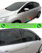 FORD C-MAX 5 PORTE 2011+ KIT 4 DEFLETTORI ARIA FINESTRINI ANTITURBO IN ABS