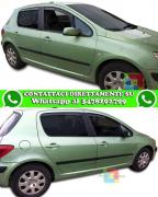 PEUGEOT 307 5 PORTE BERLINA 2001-2007 KIT 4 DEFLETTORI ARIA FINESTRINI ANTITURBO IN ABS