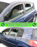 RENAULT MEGANE BERLINA 5 PORTE 2002-2008 KIT 4 DEFLETTORI ARIA FINESTRINI ANTITURBO IN ABS