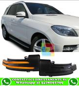 MERCEDES W164 W166 W463 FRECCE SPECCHI NERA FUME  A LED DINAMICHE