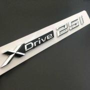 BMW X3 X4 X5 X5 COPPIA LOGHI DECORATIVI X DRIVE 2 5 ADESIVI 3M ACCIAIO INOX