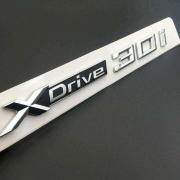 BMW X3 X4 X5 X5 COPPIA LOGHI DECORATIVI X DRIVE 3 0 ADESIVI 3M ACCIAIO INOX