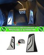 BMW SERIE 5 F10 F11 2010+ PEDALIERA PER CAMBIO AUTOMATICO ACCIAIO INOX FINITURA CROMATA